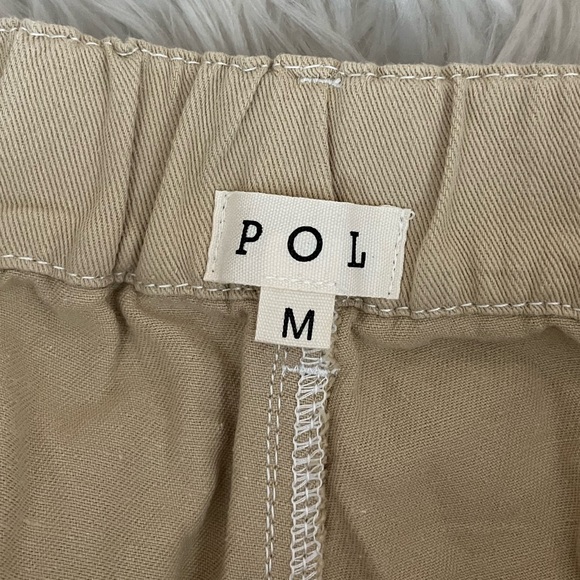 {POL} Crochet Detail Twill Cargo Jogger in Beige - Womens Medium - Picture 8 of 10